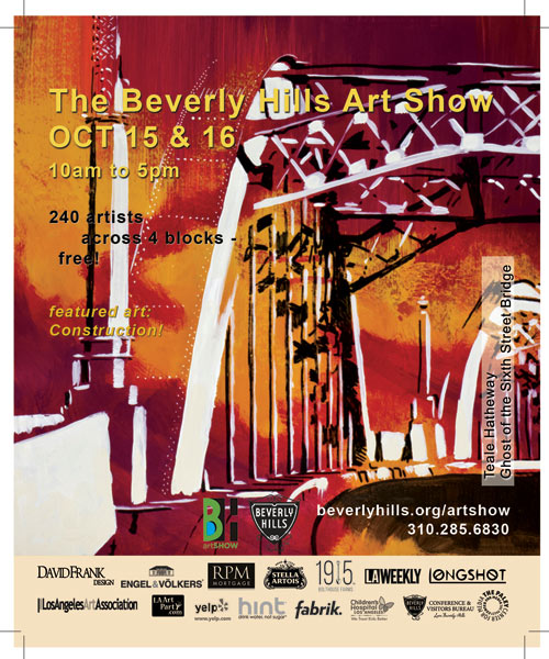 Find the art of teale hatheway at the Beverly Hills Art Show
