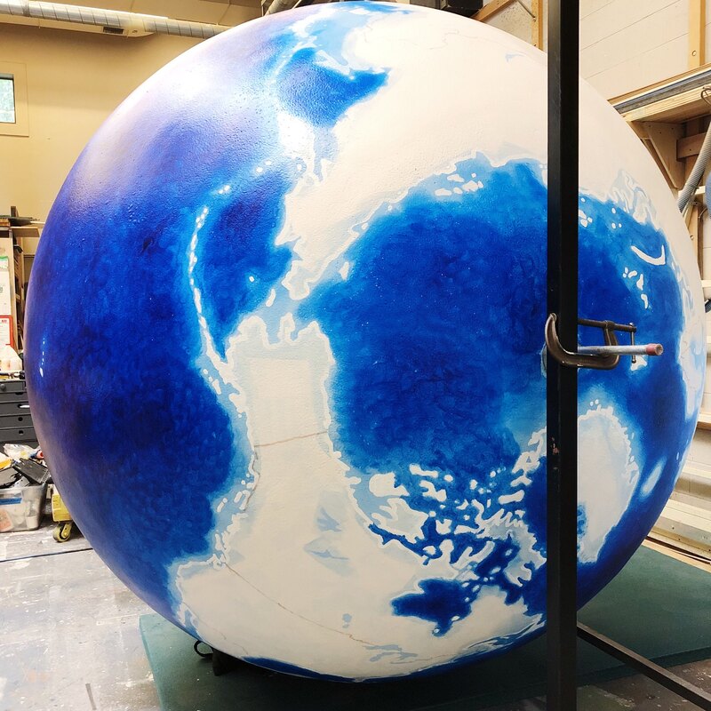 Home - Pomona College Globe Sculpture by Teale Hatheway
