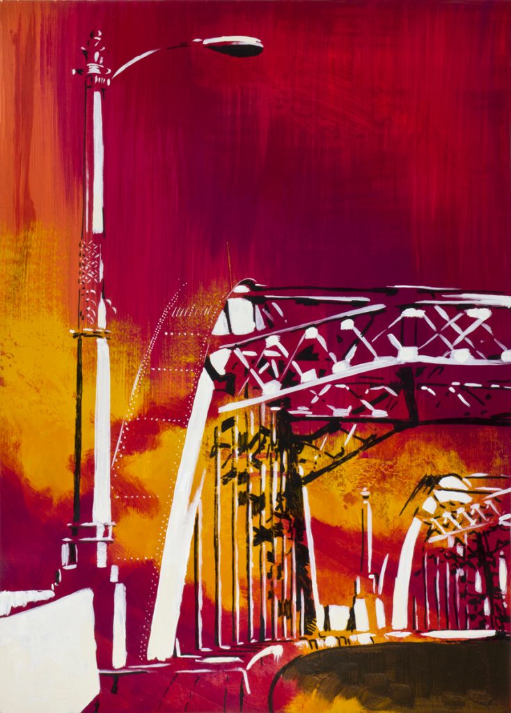 Ghost of the Sixth Street Bridge - Paintings of Places - Teale Hatheway